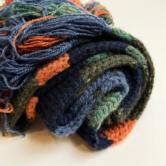 NWT Loro Piana Cashmere Scarf Sciapra Darlington Multicolored Stripe Knit - Picture 4 of 9